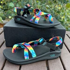 Mens Chaco Z/Boulder 2 Sandal - Black / Tie Dye Sz. 11